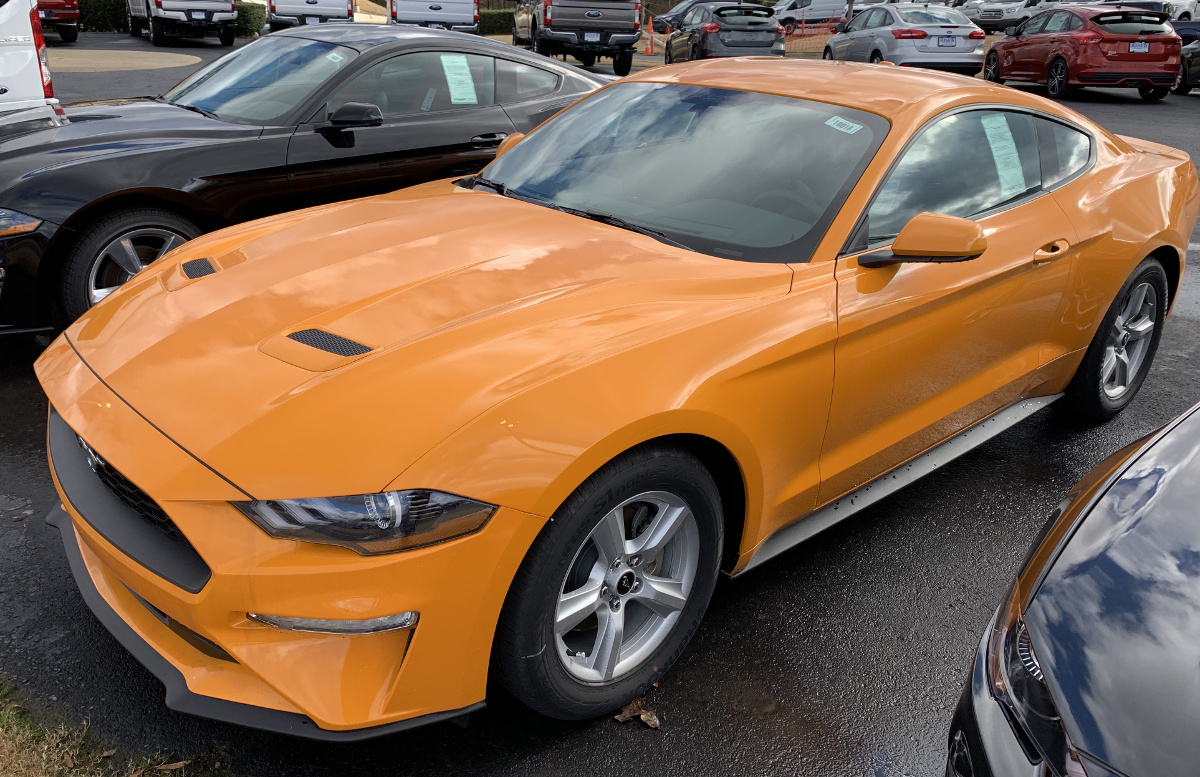 2019 Mustang EcoBoost Orange Fury
