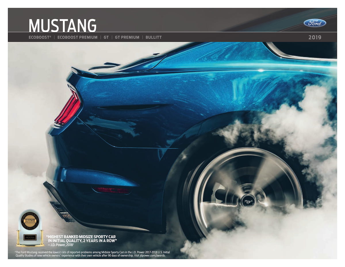 2019 Mustang Sales Brochure