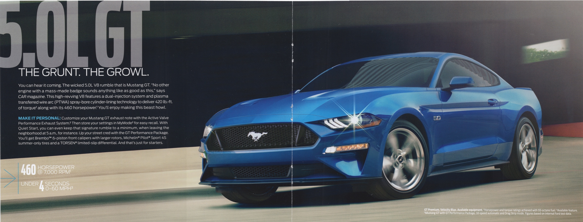 Kona Blue 2019 Mustang GT