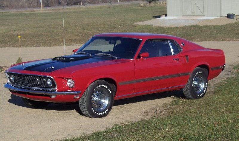 Candy Apple Red 1969 Mustang Mach 1