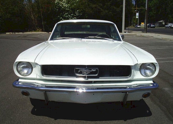Wimbledon White 1964 Mustang Hardtop