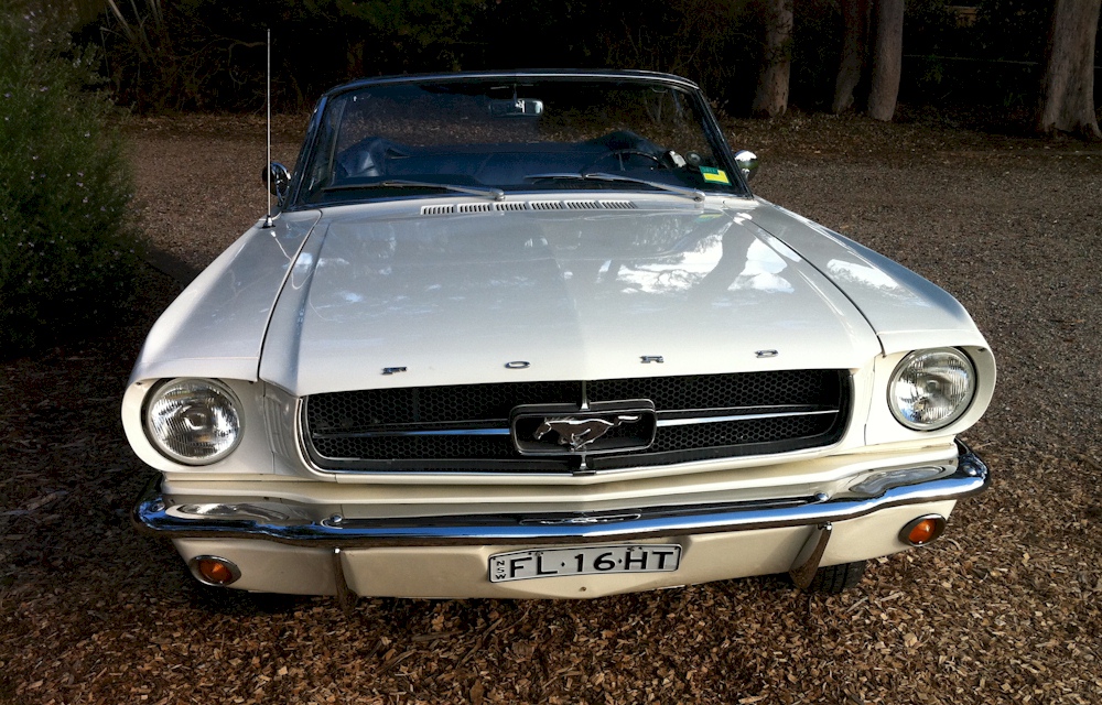 Wimbledon White 1964 Mustang Convertible