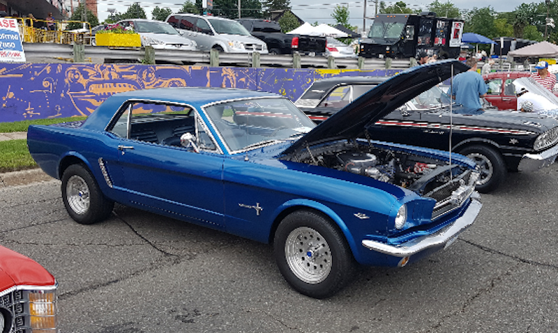 1966 mustang silver blue
