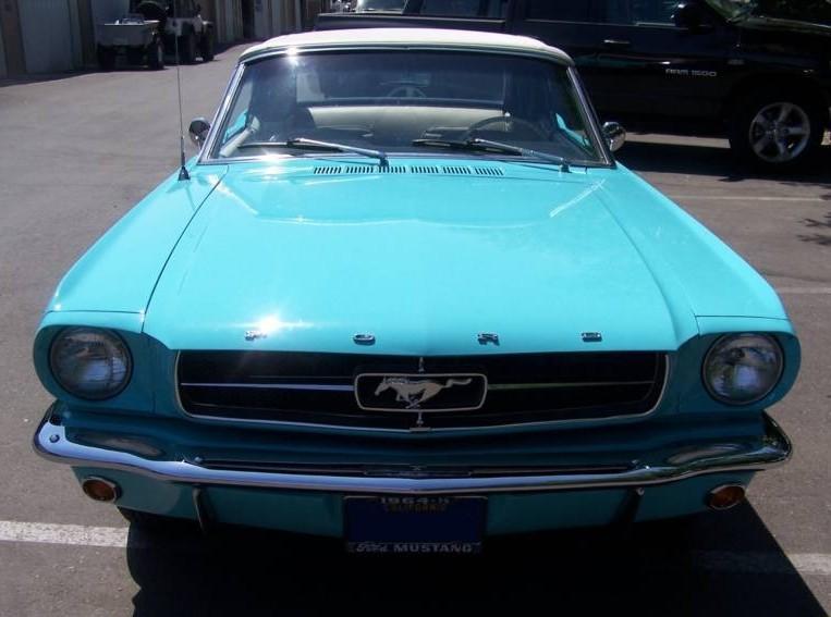 Tropical Turquoise 1964 Mustang Convertible