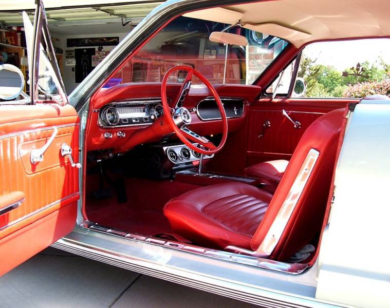 Red Interior 1964 Mustang Hardtop