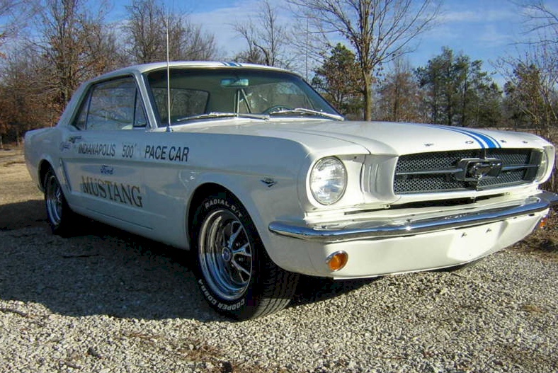White 1964 Mustang Indianapolis Pace Car