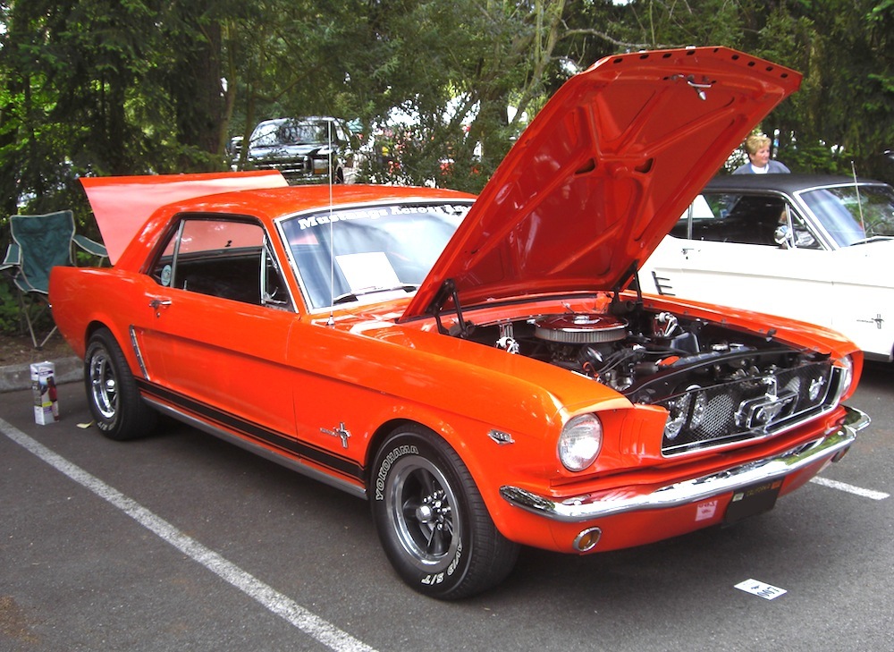 Poppy Red 1964 Mustang Hardtop