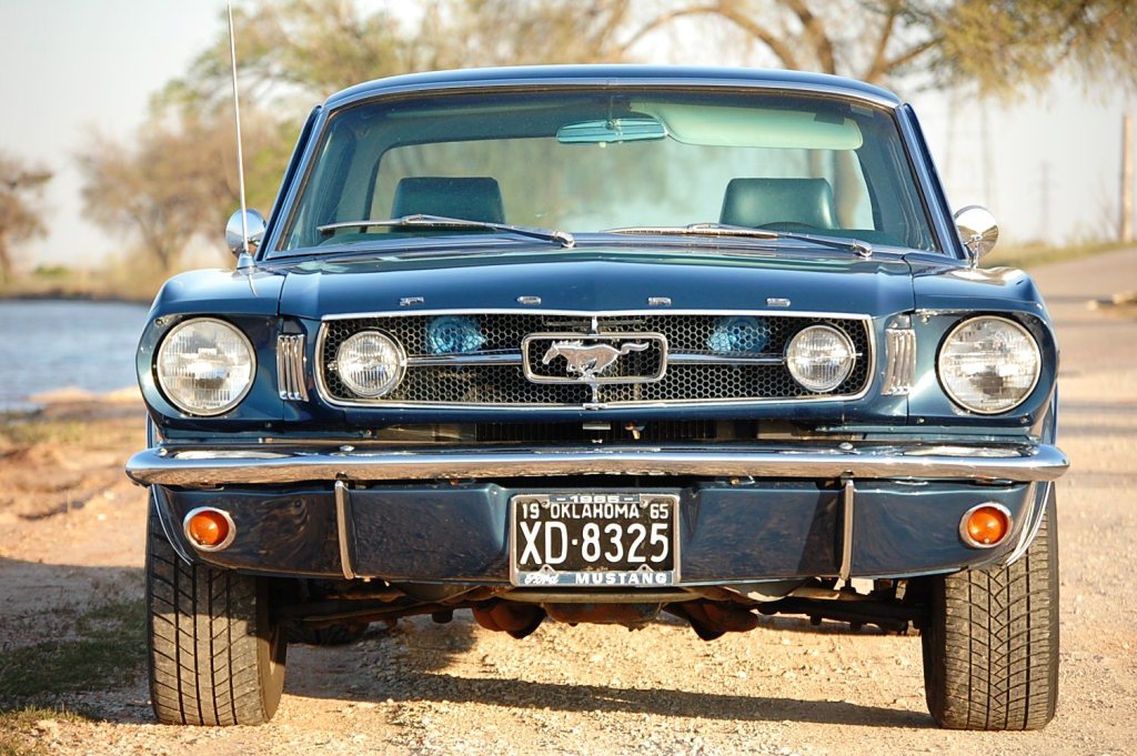Caspian Blue 1965 Mustang Hardtop