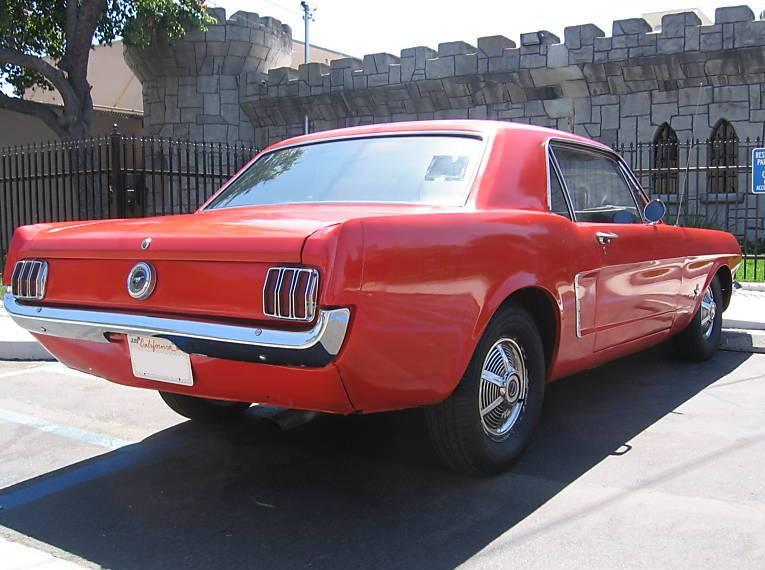 Poppy Red 1965 Mustang Hardtop