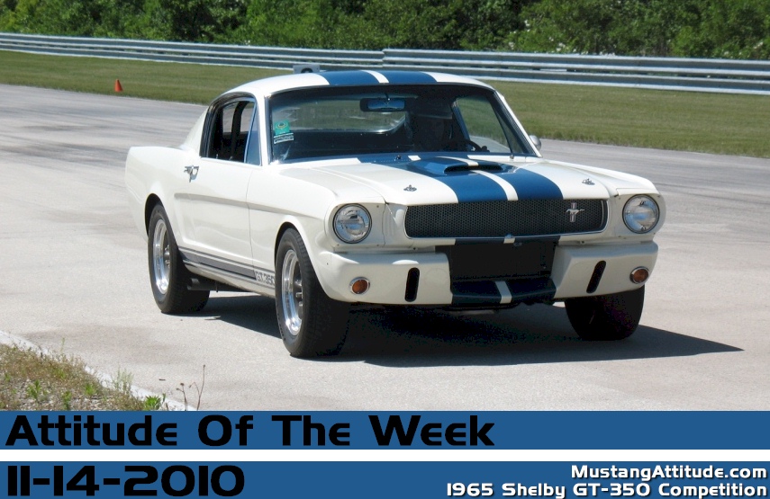 Wimbledon White 1965 Shelby GT-350 competition