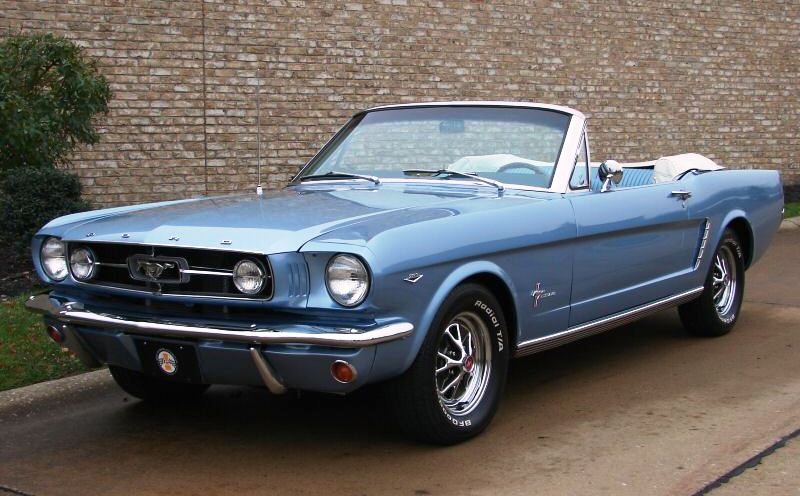Silver Blue 1965 Ford Mustang 