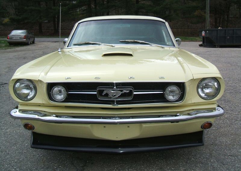 Springtime Yellow 1965 Mustang Fastback