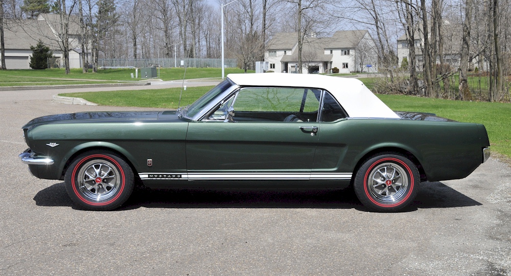 Ivy Green 1965 Mustang GT Convertible