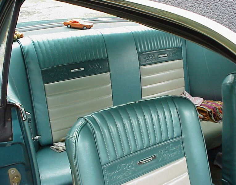 Twilight Turquoise Blue 1965 Mustang Hardtop.