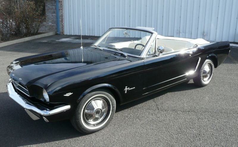 Raven Black 1965 Mustang Convertible