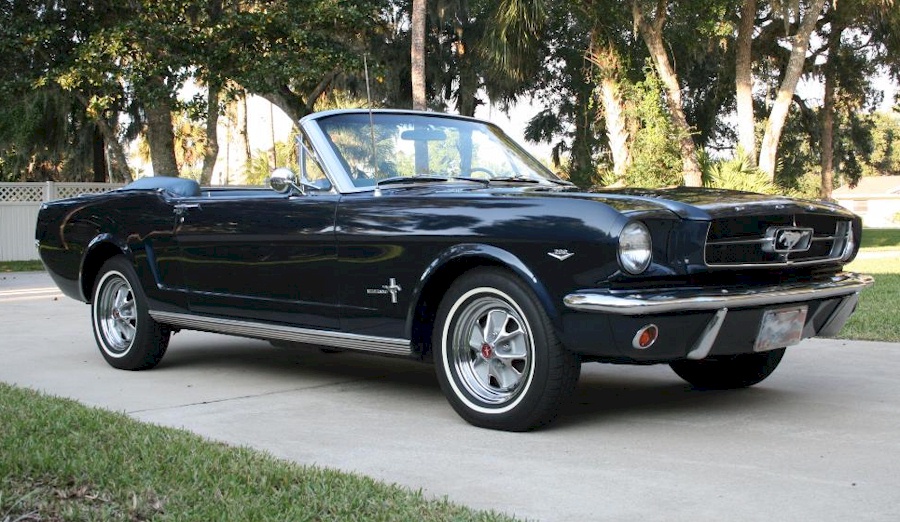 Caspian Blue 1965 Ford Mustang 