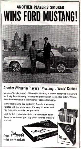 Mr. Jack Idler wins a Players Mustang