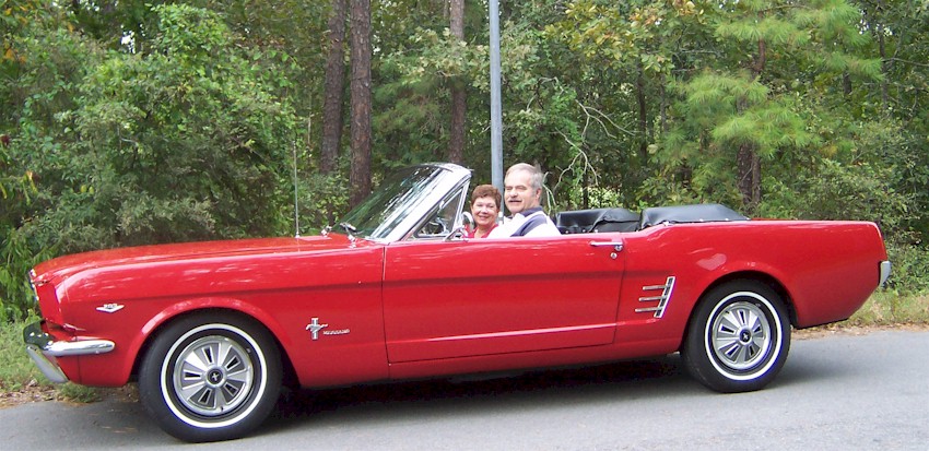 Red 1966 Mustang Convertible