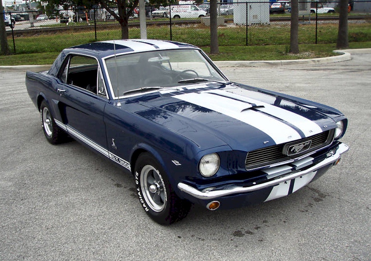 Blue 66 Mustang