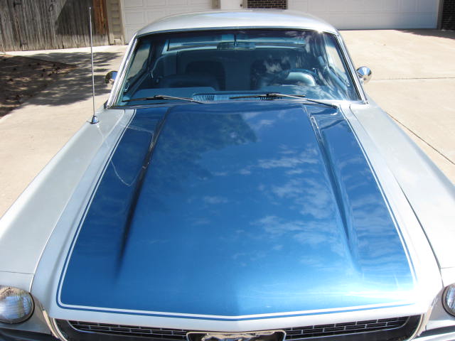 Silver 66 Mustang