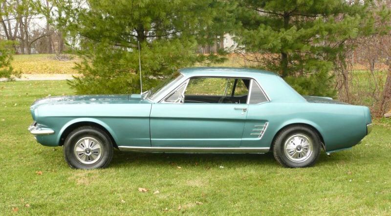 Tahoe Turquoise 1966 Mustang Hardtop