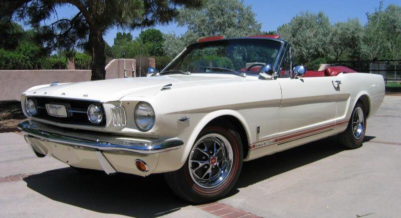 Wimbledon White 1966 Ford Mustang Gt