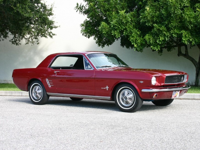 Candy Apple Red 1966 Mustang Hardtop