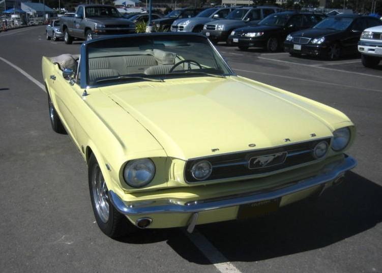Springtime Yellow 1966 Mustang GT Convertible