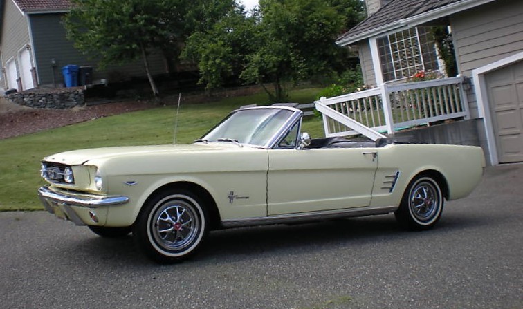 Springtime Yellow 1966 Mustang Convertible