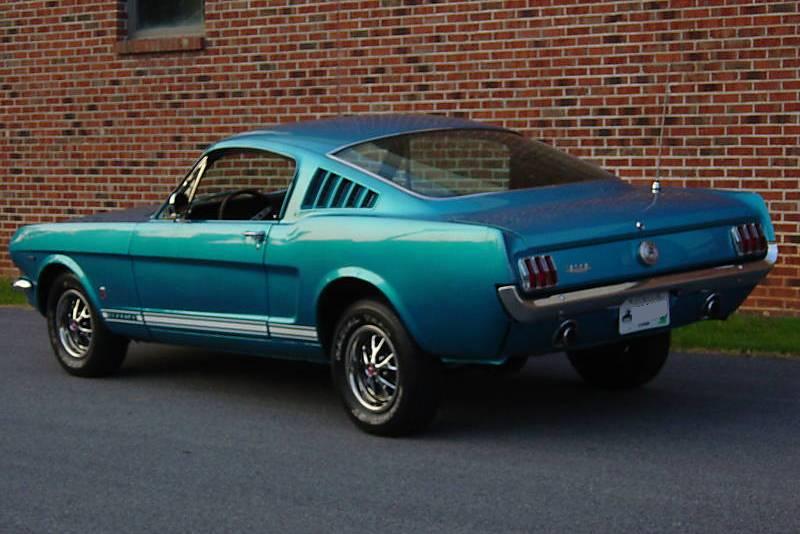 Twilight Turquoise 66 Mustang GT Fastback