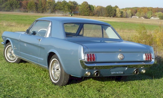 Silver Blue 1966 Mustang