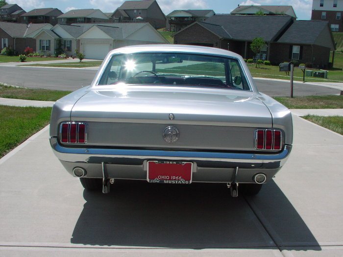 Silver Frost 1966 Mustang Hardtop