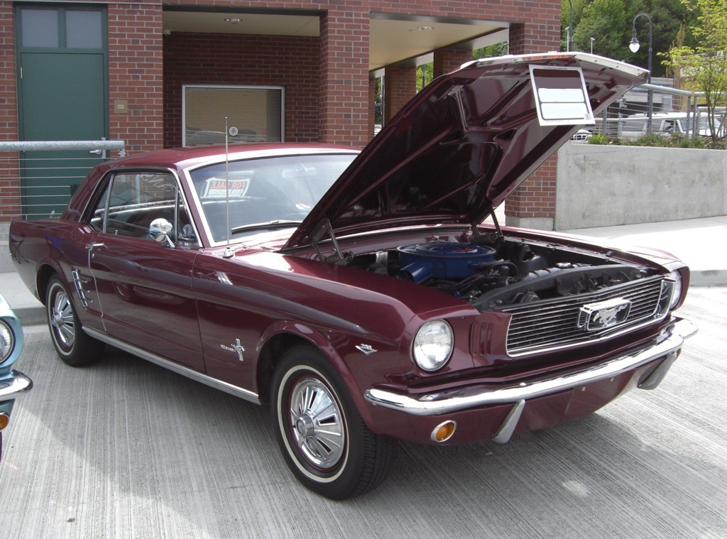 2010 Maroon ford mustang #3