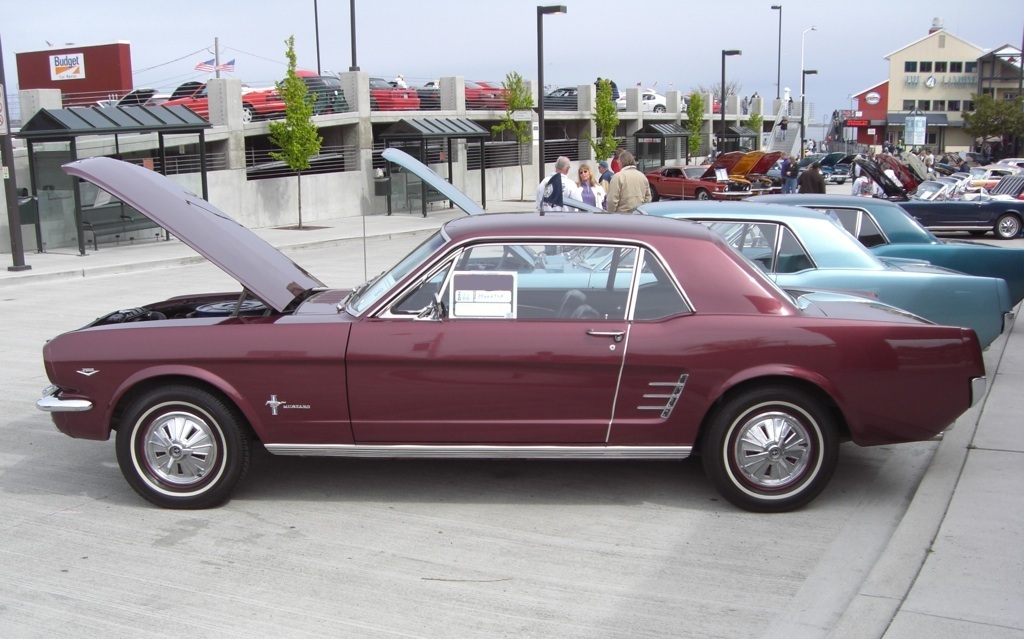 Burgundy 1966 Mustang Hardtop