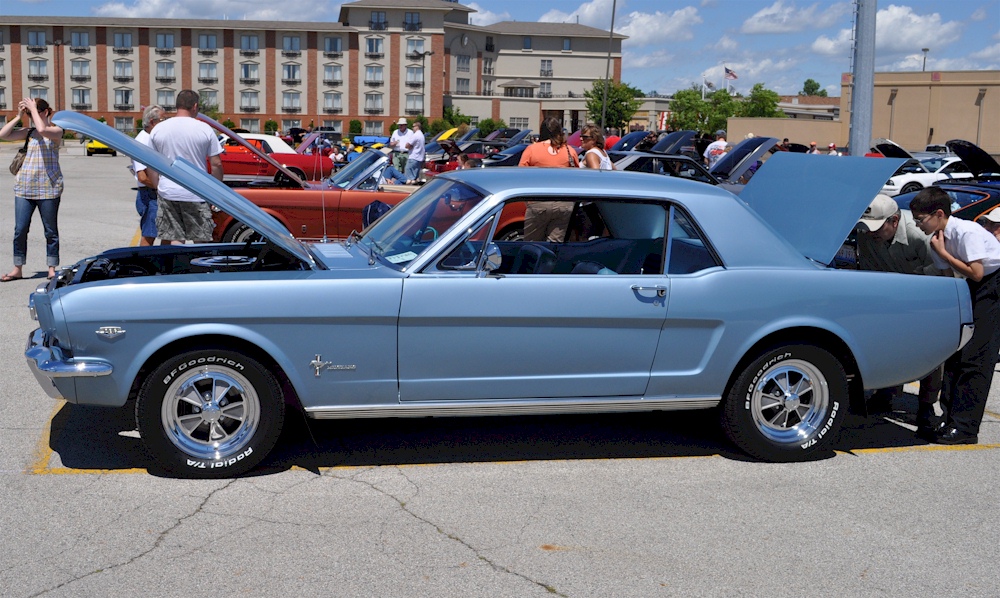 Blue 66 Mustang