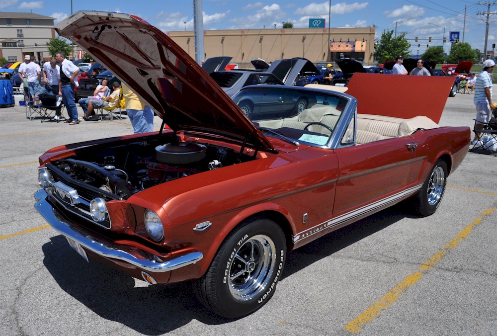 1966 Ford mustang convertible emberglo #1