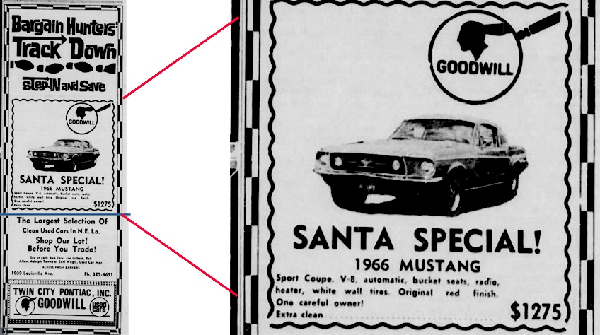 Santa Special 1966 Mustang