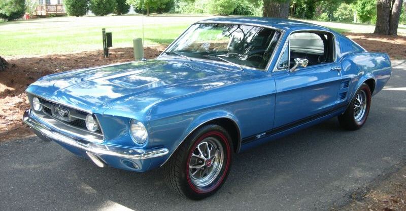 1967 Acapulco blue ford mustang #5