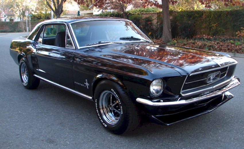 Black 67 Mustang