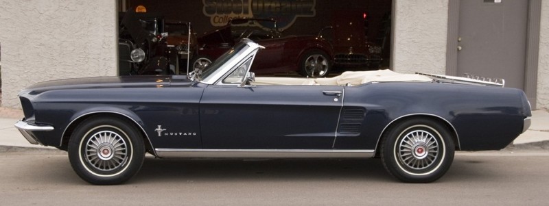 Blue 1967 Mustang Convertible