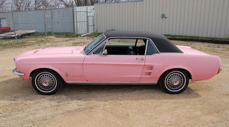 Dusk Rose Pink 1967 Ford Mustang Hardtop