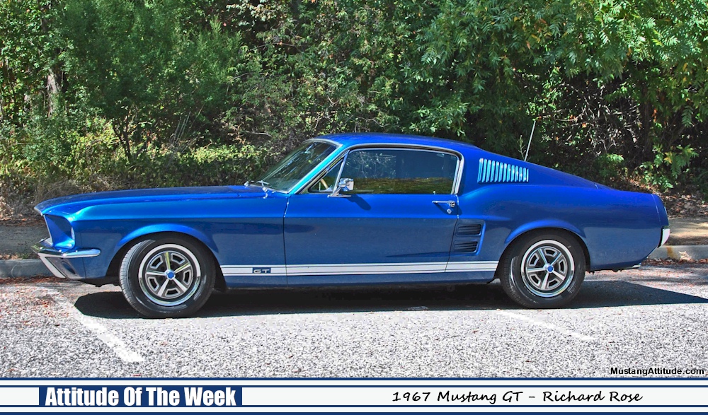 Acapulco Blue 1967 Mustang GT