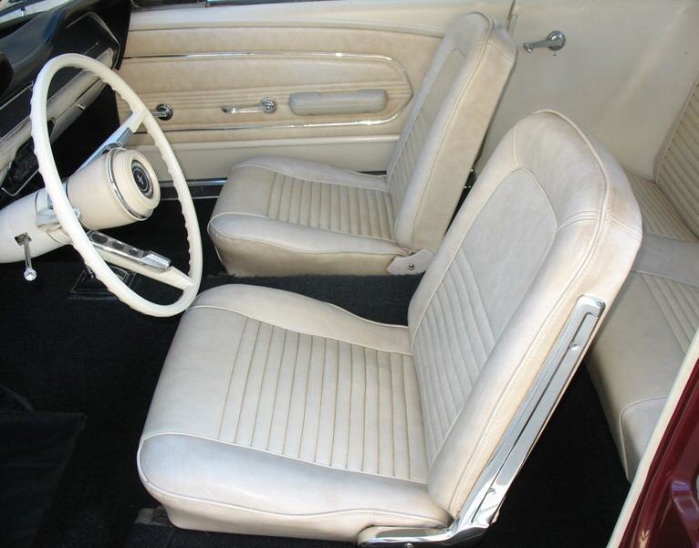 Parchment White 1967 Mustang Hardtop