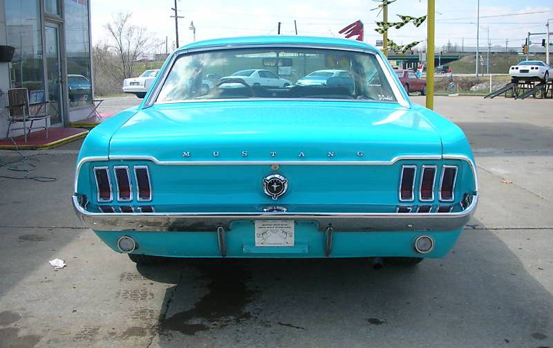 Frost Turquoise 1967 Mustang Hardtop
