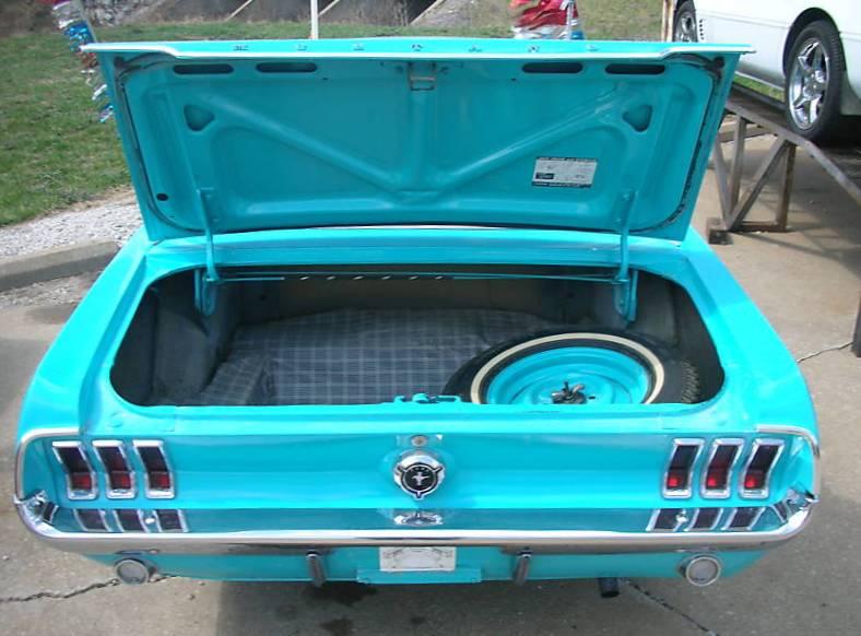 Frost Turquoise 1967 Mustang Hardtop