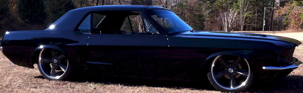 Black 1967 Mustang