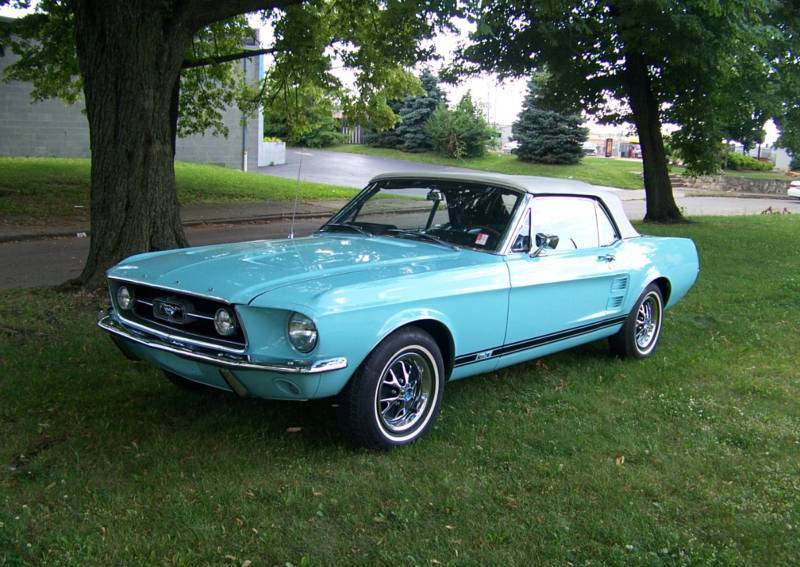 Frost Turquoise 1967 Ford Mustang 