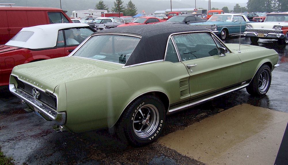 Lime Gold 67 Mustang GT