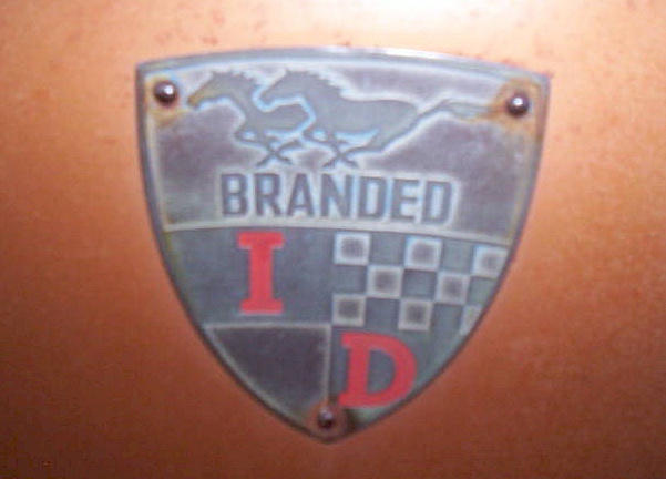 Branded Mustang Sheild Emblem