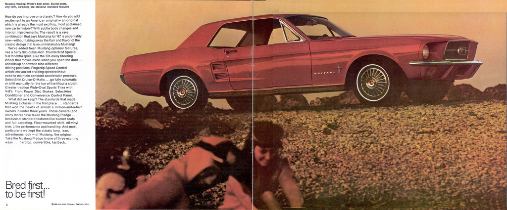 67 Ford Mustang Promotional Book